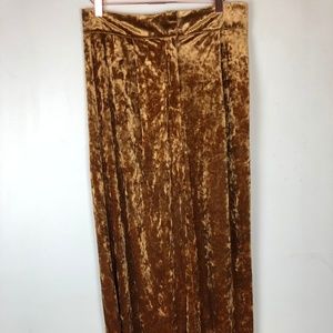 Gold Velvet Pants